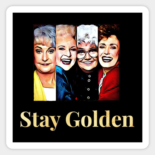 Stay Golden Sticker by JasonLloyd